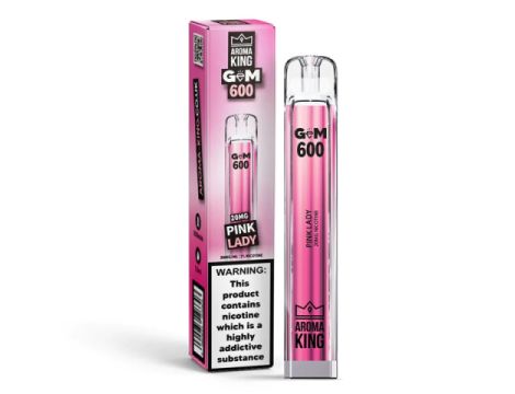 Aroma King Gem 700 puffs 0mg (bez nikotyny) - Pink Lady